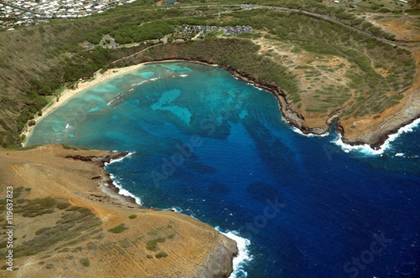Fototapeta Hanauma Bay Aerial View