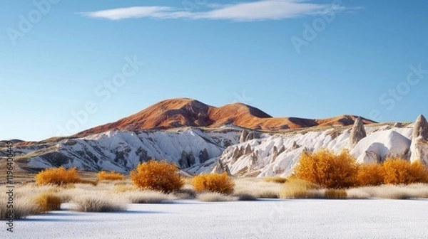 Fototapeta Colorful Desert Mountain Landscape