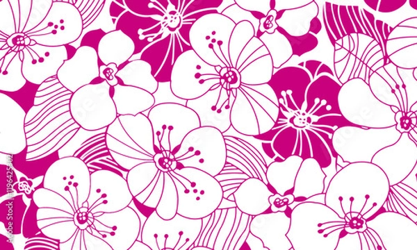 Fototapeta Abstract Flower background suitable for home decore and wallpaper purpose