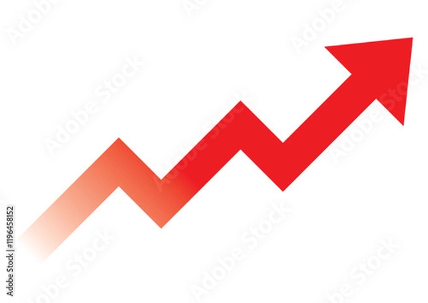 Fototapeta シンプルな矢印のイラストアイコンイメージ