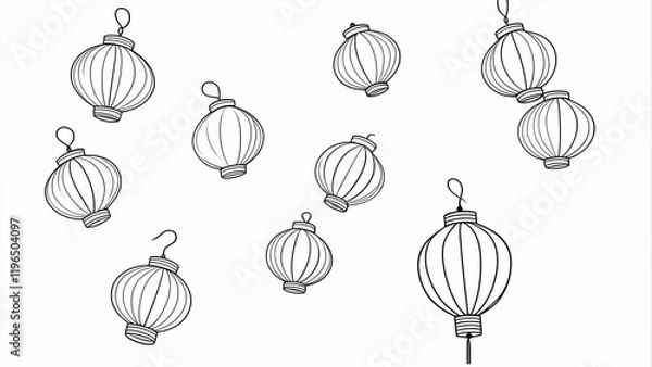 Fototapeta Paper Lanterns