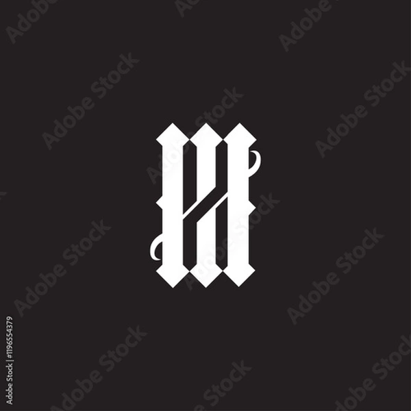 Obraz H letter logo design