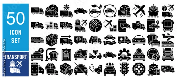 Fototapeta Tranport Tranport related Icon set Vectorrelated Icon set Vec...