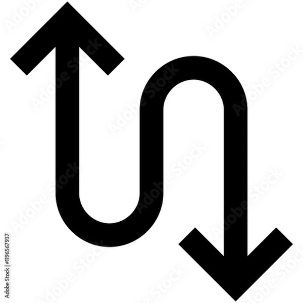 Fototapeta Zig Zag Icon