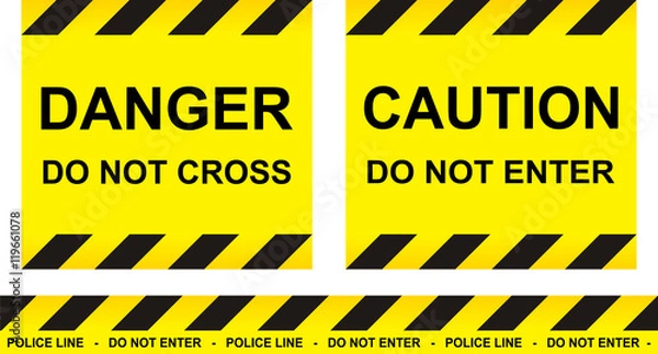 Obraz Linia policyjna