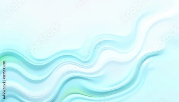 Fototapeta Abstract wavy blue and white background