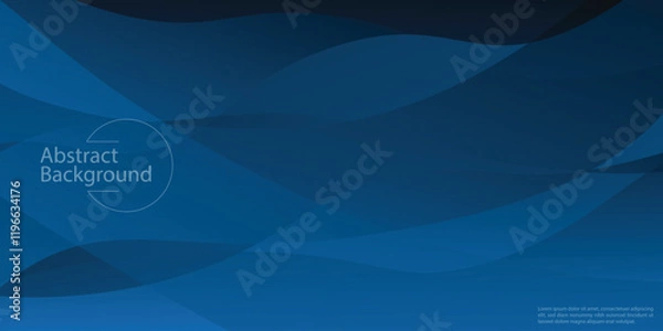 Fototapeta Background. Abstract very saturated light bluish cyan pattern with translucent curved line. Vector eps10