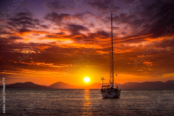 Obraz sunset in Greece