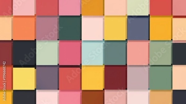 Obraz Vivid array of colors with abstract design elements.