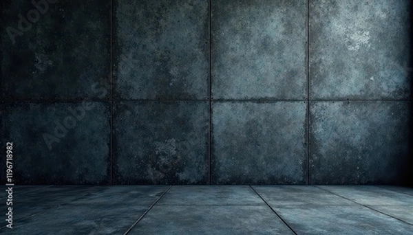 Fototapeta Dark concrete wall and floor texture Seamless pattern , photography, backdrop