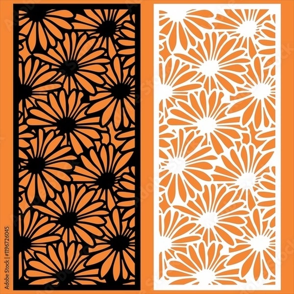 Obraz Flower-Themed Vector Design for Ceiling Panels