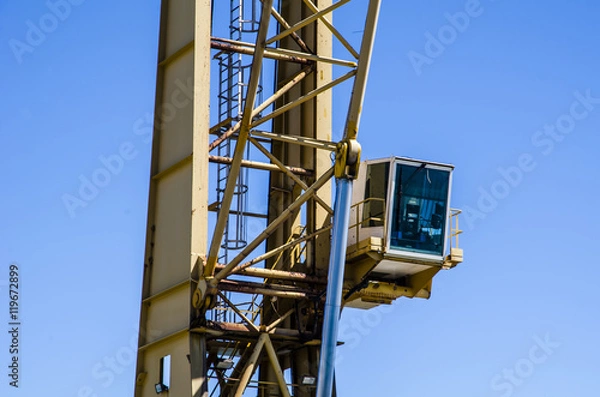 Obraz Big Crane in a naval construction site