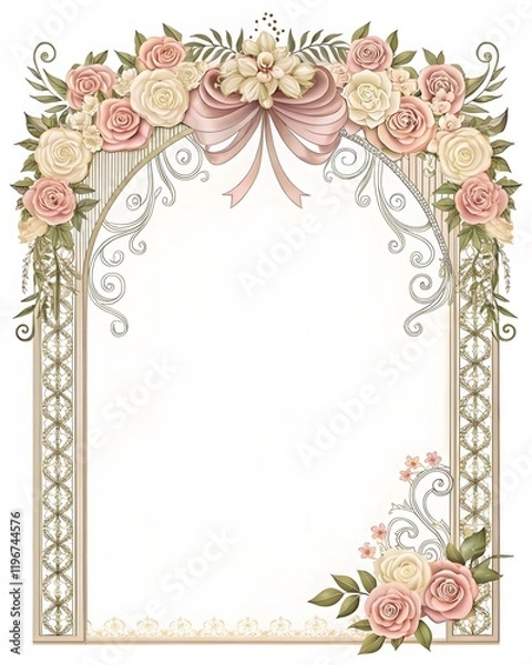 Fototapeta decorative ornament frame