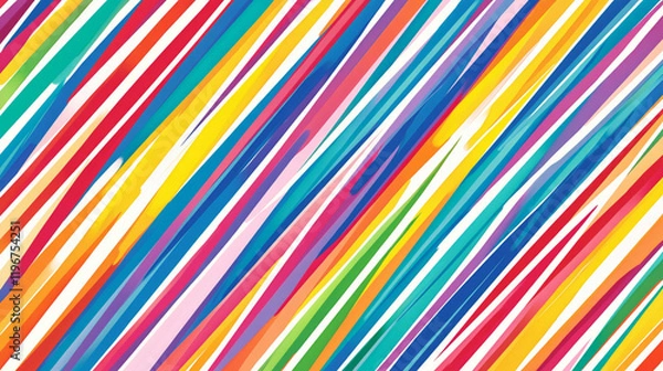 Obraz Colorful Diagonal Lines Abstract Wallpaper
