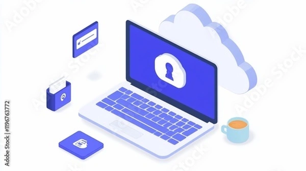 Fototapeta Secure Cloud Computing: Data Protection and Access