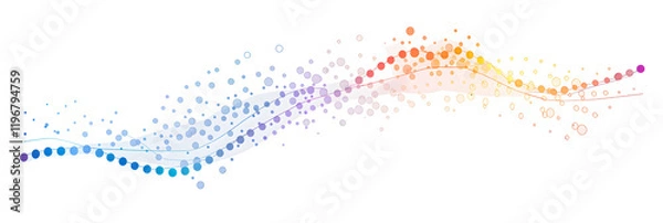 Obraz Illustrative Display of Linear Regression Analysis Method on a Scatter Plot Chart