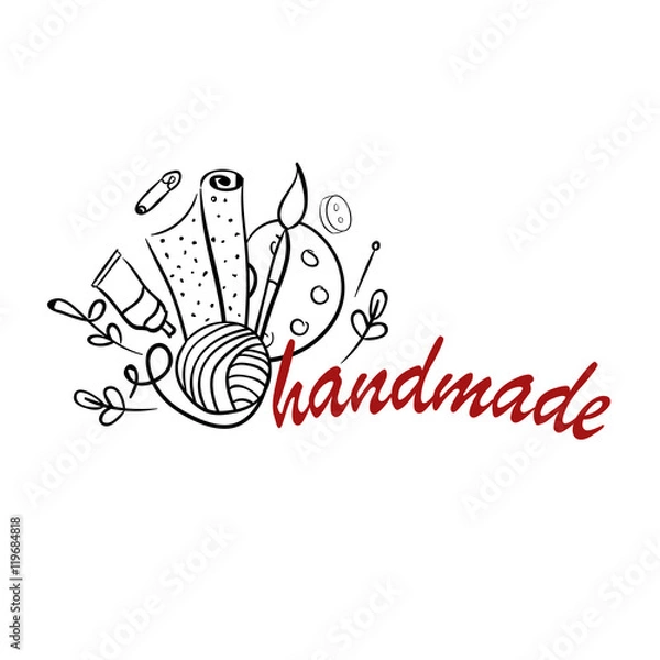 Obraz Hand made tools logo