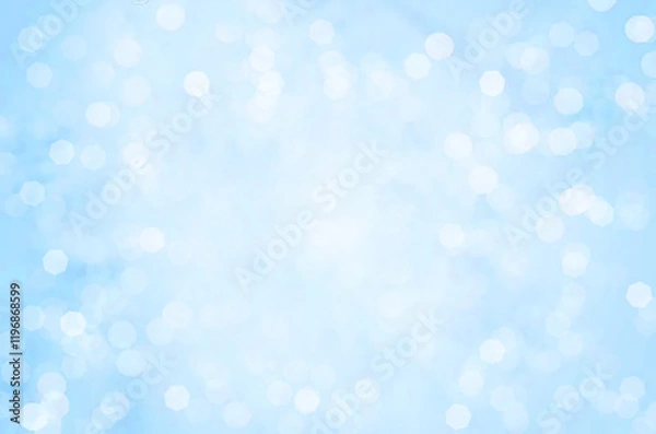 Obraz Blue blur background with bokeh effect
