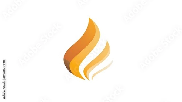Fototapeta A flame icon