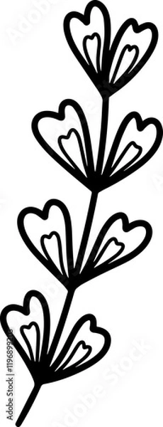 Obraz Hand Drawn Leaves