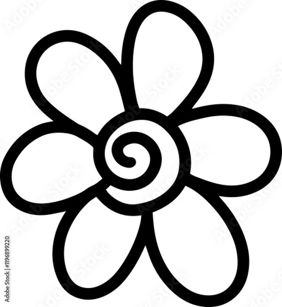 Obraz Hand Drawn Doodle Flower