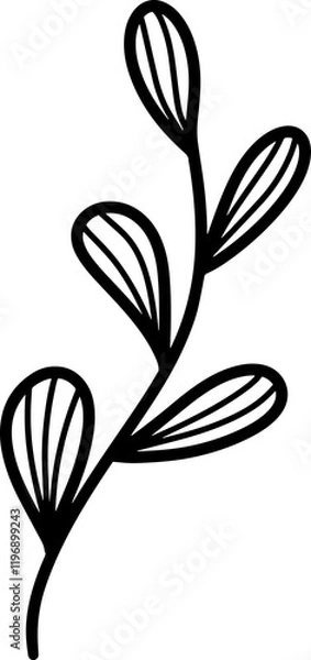 Obraz Hand Drawn Leaves