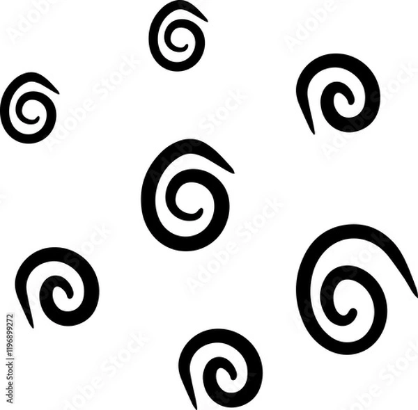 Obraz Hand Drawn Spirals