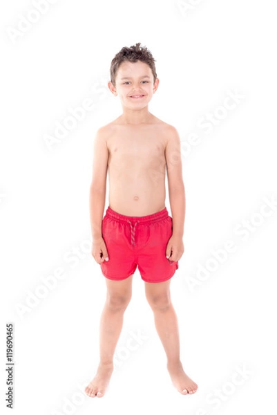 Obraz boy with beach shorts