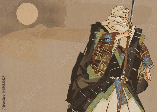 Obraz 能　月岡耕漁　能楽百番　「船弁慶」