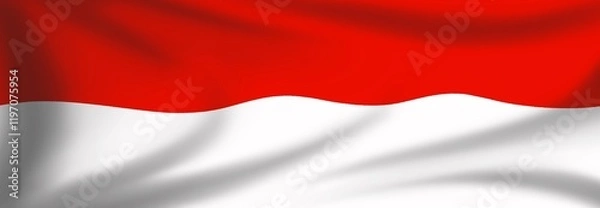 Obraz indonesian waving flag 3d background 