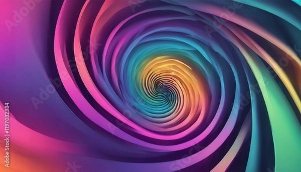 Obraz Beautifully Smooth Spiral Gradient Backgrounds for Design Projects - HD - Colored Light