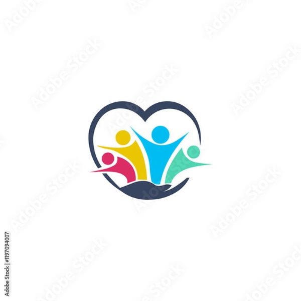 Fototapeta non profit logo designs vector concept