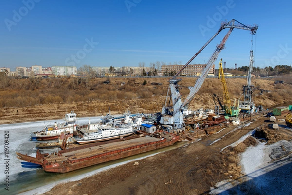 Obraz floating crane