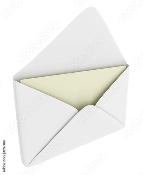 Obraz Envelope with blank paper