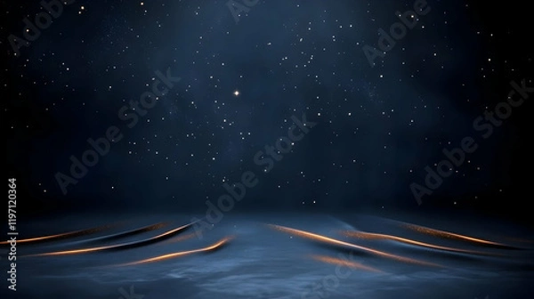 Fototapeta Dark Abstract Background 3D Render