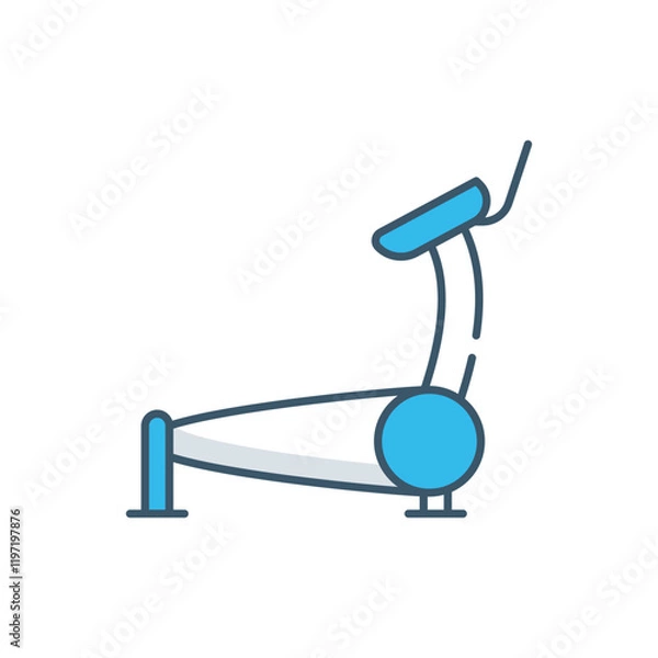 Fototapeta Treadmill vector icon