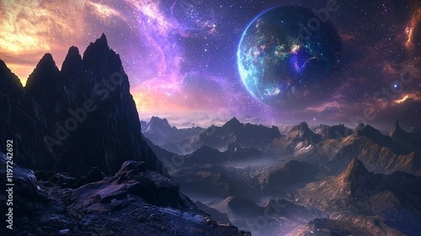 Fototapeta 非現実的で夢のような幻想的な世界