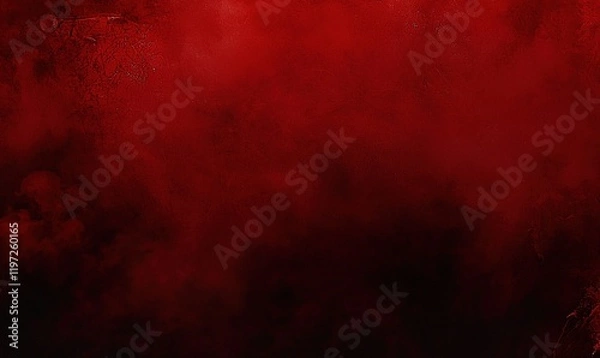 Fototapeta Dark red smoky background for overlay, design element, or backdrop