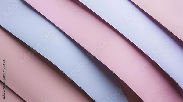 Fototapeta A beautiful abstract background featuring a soft blend of beige, pink, lilac, and blue hues, creating a visually appealing and calming aesthetic. The presence of a dusty purple color adds a touch