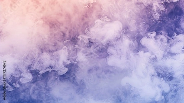 Fototapeta A beautiful abstract background featuring a soft blend of beige, pink, lilac, and blue hues, creating a visually appealing and calming aesthetic. The presence of a dusty purple color adds a touch