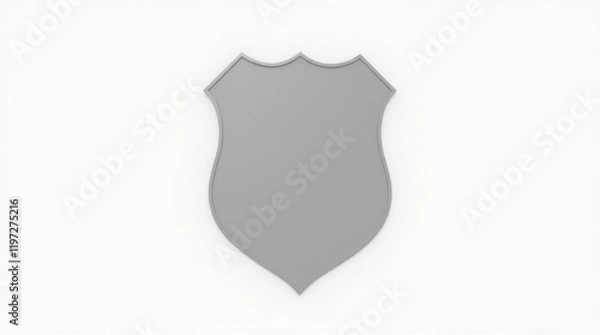 Fototapeta Shield Icon on White Background