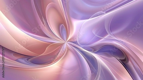 Fototapeta A beautiful abstract background featuring a soft blend of beige, pink, lilac, and blue hues, creating a visually appealing and calming aesthetic. The presence of a dusty purple color adds a touch