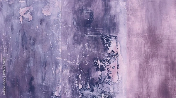 Fototapeta A beautiful abstract background featuring a soft blend of beige, pink, lilac, and blue hues, creating a visually appealing and calming aesthetic. The presence of a dusty purple color adds a touch