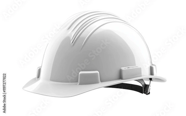 Obraz White Construction Hat isolated on transparent Background