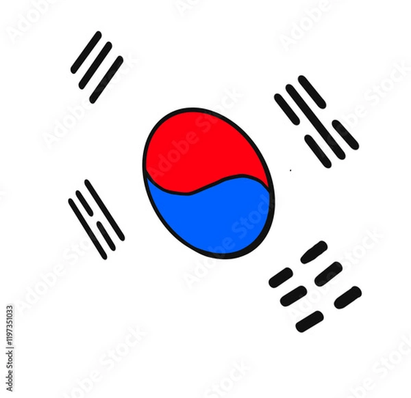 Fototapeta 태극기