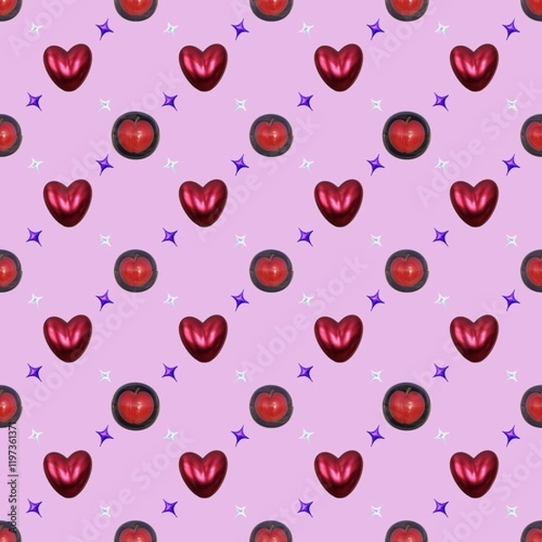 Obraz seamless pattern with hearts