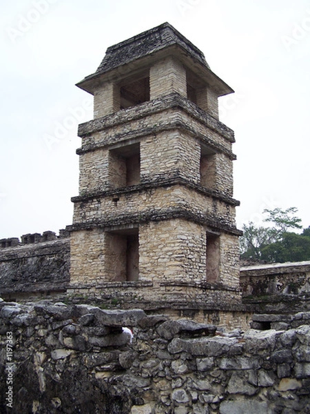 Obraz observatory tower. pelenque.