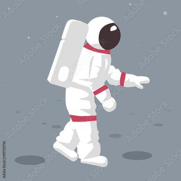 Fototapeta Astronaut on Moon
