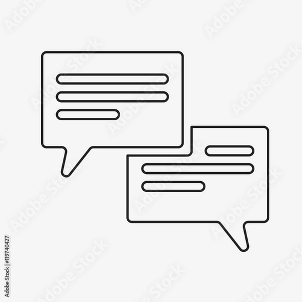 Fototapeta Message or chat icons