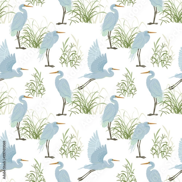 Obraz pattern herons 2
